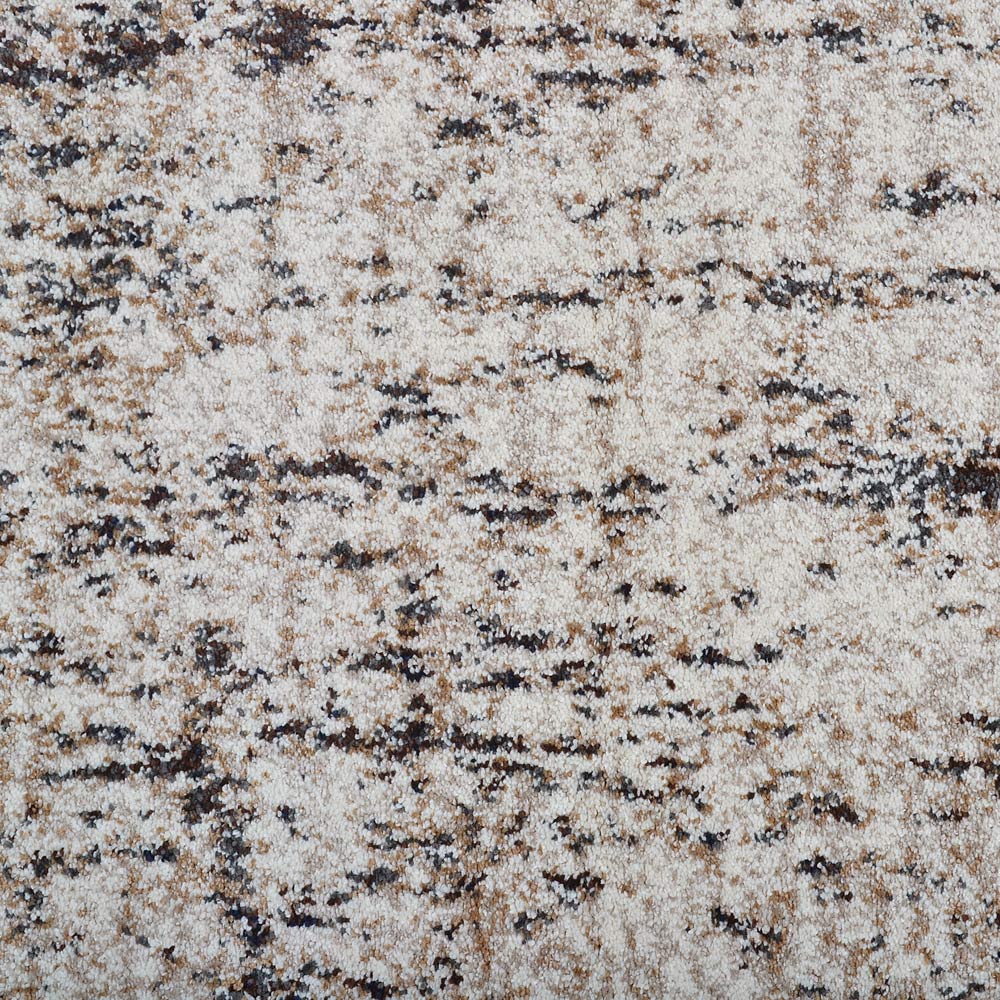 Machine Woven Heatset Polypropylene Area Rug Contemporary Beige Brown M00013