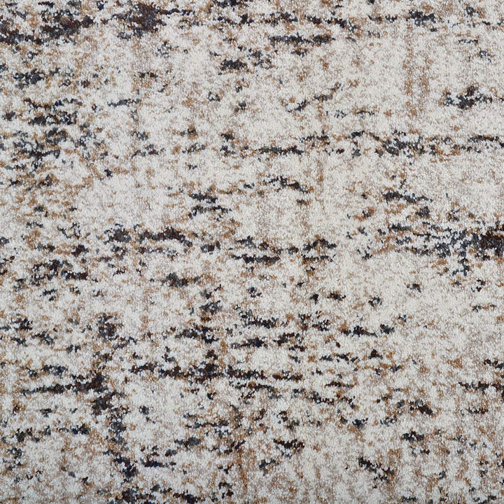 Machine Woven Heatset Polypropylene Area Rug Contemporary Beige Brown M00013