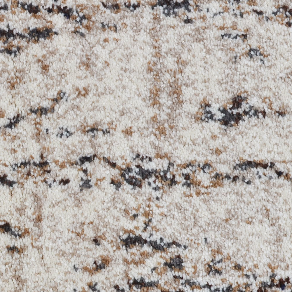 Machine Woven Heatset Polypropylene Area Rug Contemporary Beige Brown M00013