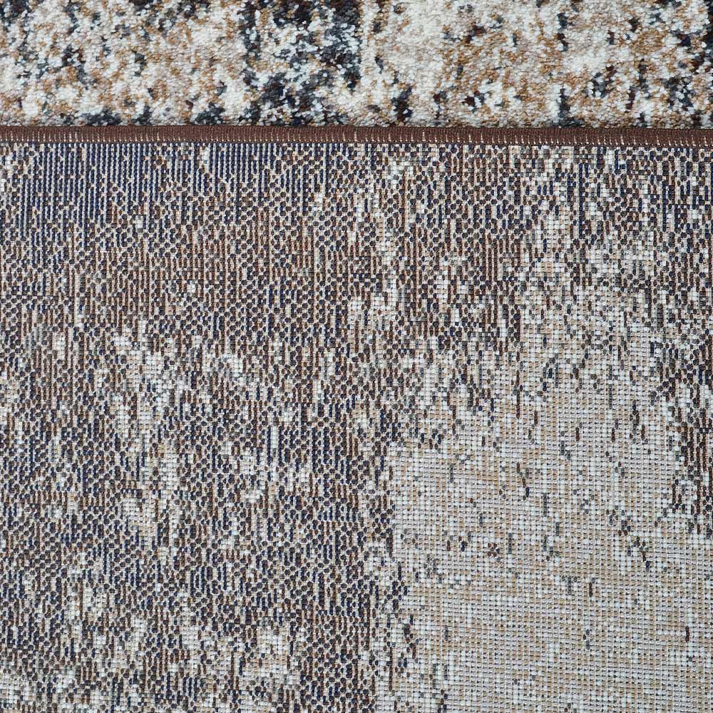 Machine Woven Heatset Polypropylene Area Rug Contemporary Beige Brown M00013