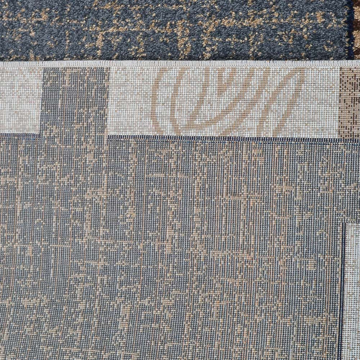Machine Woven Heatset Polypropylene Area Rug Abstract Beige M00016