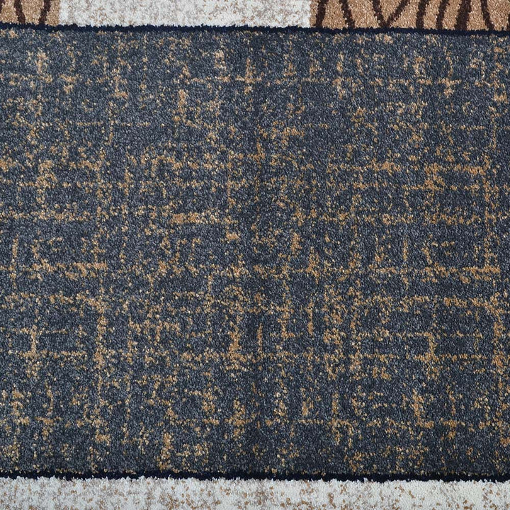 Machine Woven Heatset Polypropylene Area Rug Abstract Beige M00016