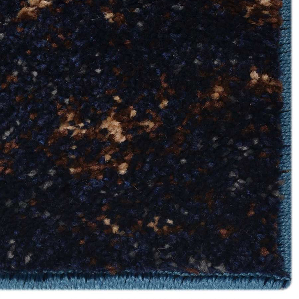 Machine Woven Heatset Polypropylene Area Rug Abstract Blue M00017