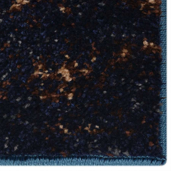 Machine Woven Heatset Polypropylene Area Rug Abstract Blue M00017