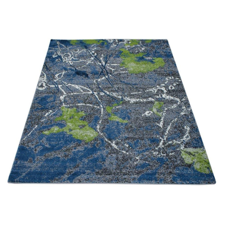 Machine Woven Heatset Polypropylene Area Rug Oriental Beige Blue M00019
