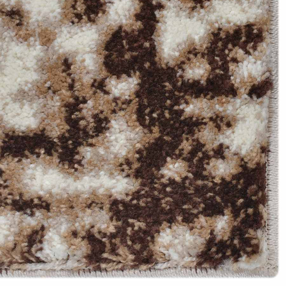 Machine Woven Heatset Polypropylene Area Rug Abstract Cream M00021