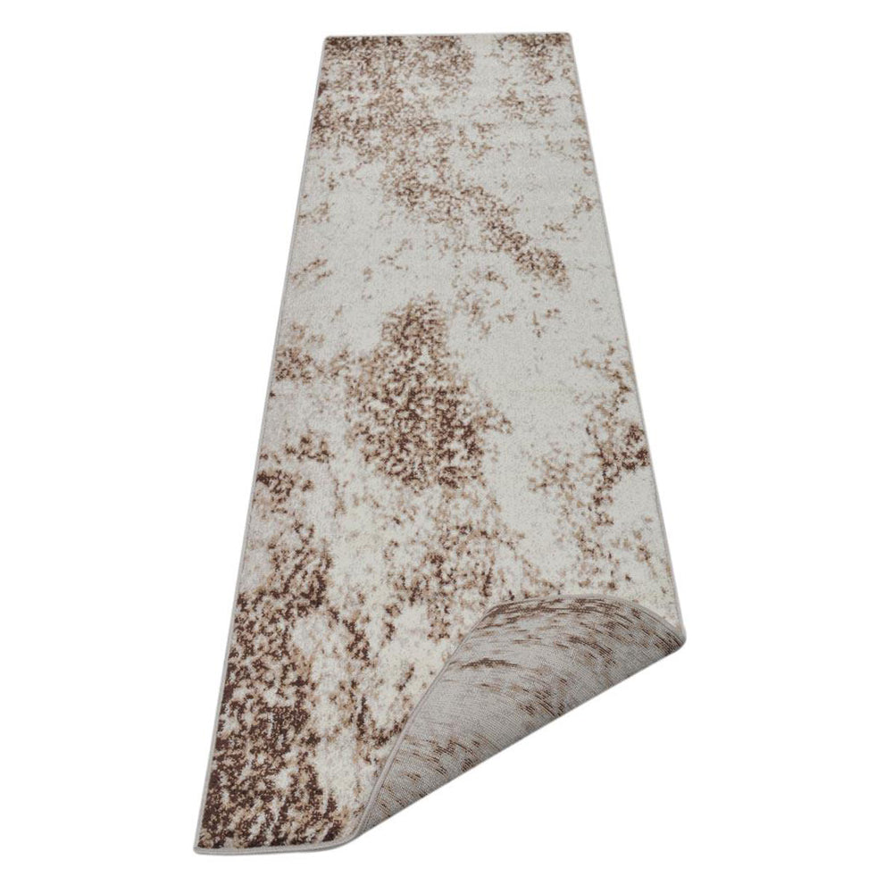 Machine Woven Heatset Polypropylene Area Rug Abstract Cream M00021