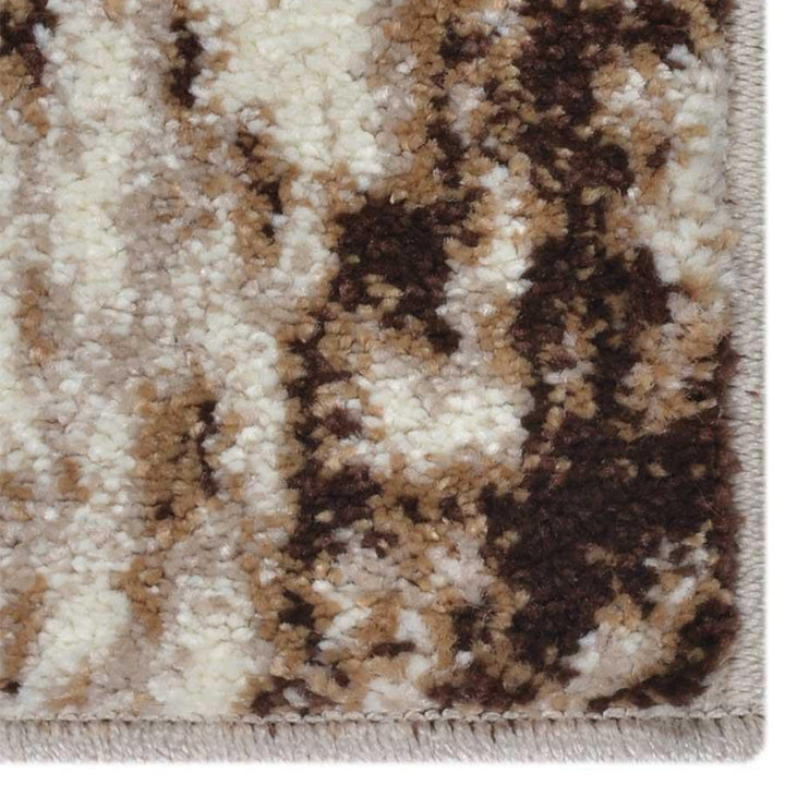 Machine Woven Heatset Polypropylene Area Rug Abstract Cream M00021