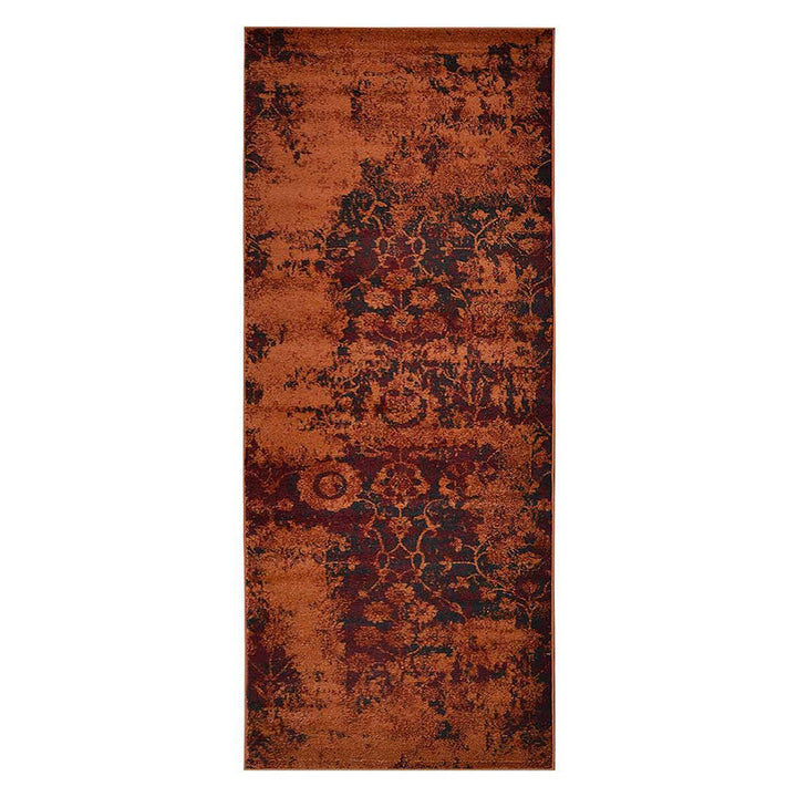 Machine Woven Heatset Polypropylene Area Rug Contemporary Orange M00034