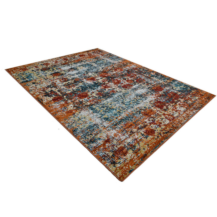 Machine Woven Heatset Polypropylene Area Rug Oriental Caramel M00037