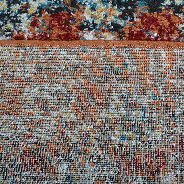 Machine Woven Heatset Polypropylene Area Rug Oriental Caramel M00037
