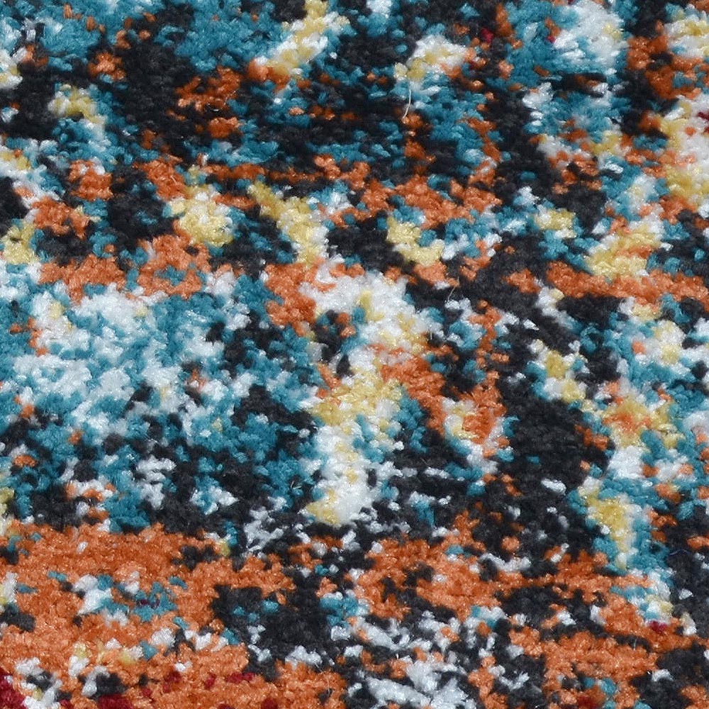 Machine Woven Heatset Polypropylene Area Rug Oriental Caramel M00037