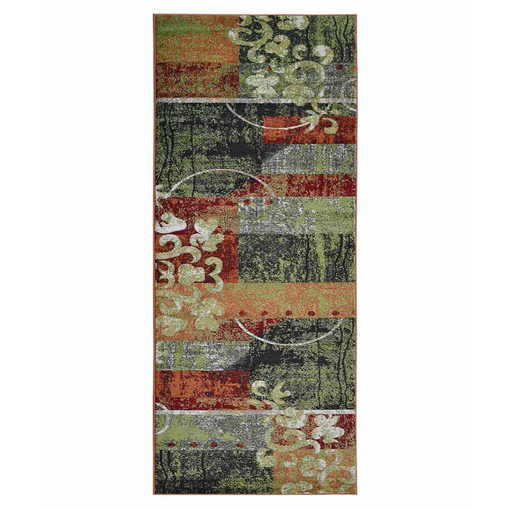 Machine Woven Heatset Polypropylene Area Rug Contemporary Multicolor M00043