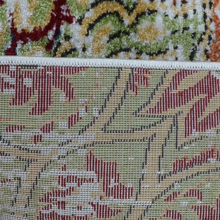 Machine Woven Heatset Polypropylene Area Rug Oriental Beige Caramel M00044