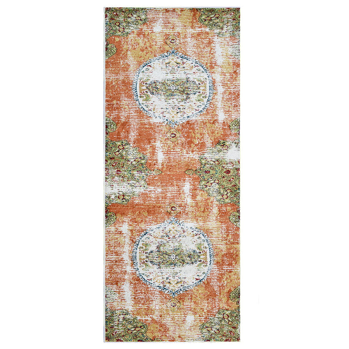 Machine Woven Heatset Polypropylene Area Rug Oriental Beige Caramel M00044
