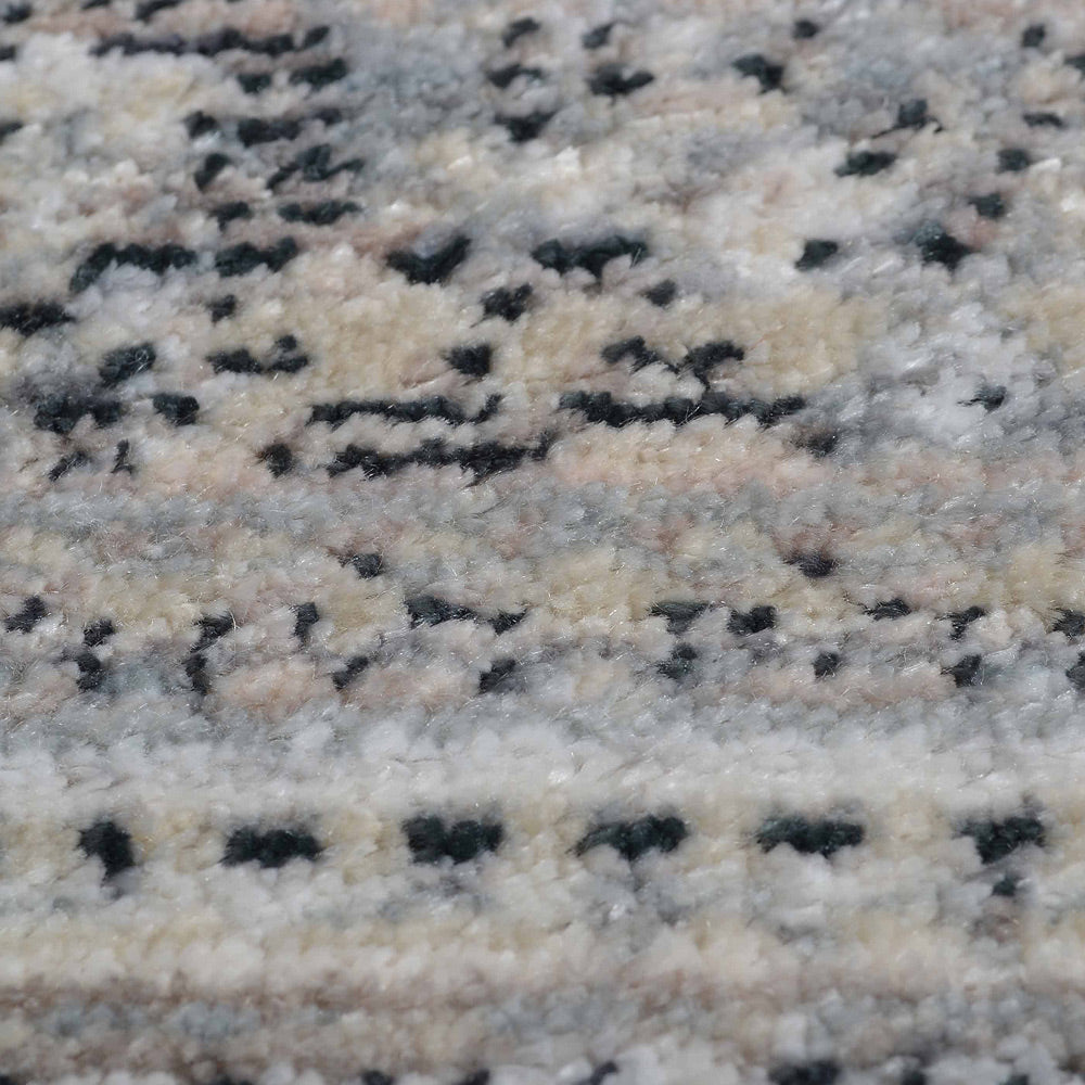 Machine Woven Crossweave Polyester Area Rug Oriental Multicolor M00111