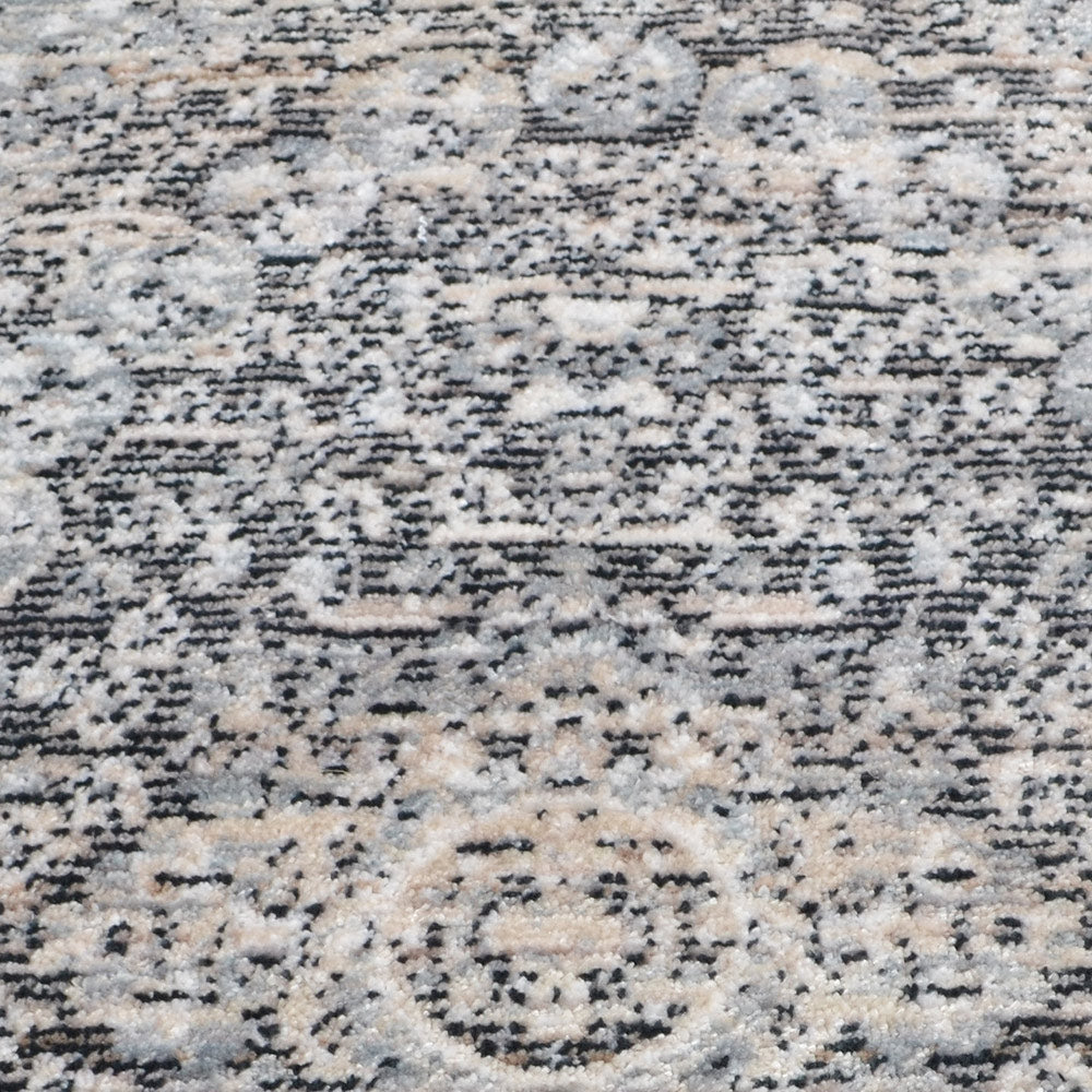 Machine Woven Crossweave Polyester Area Rug Oriental Multicolor M00111