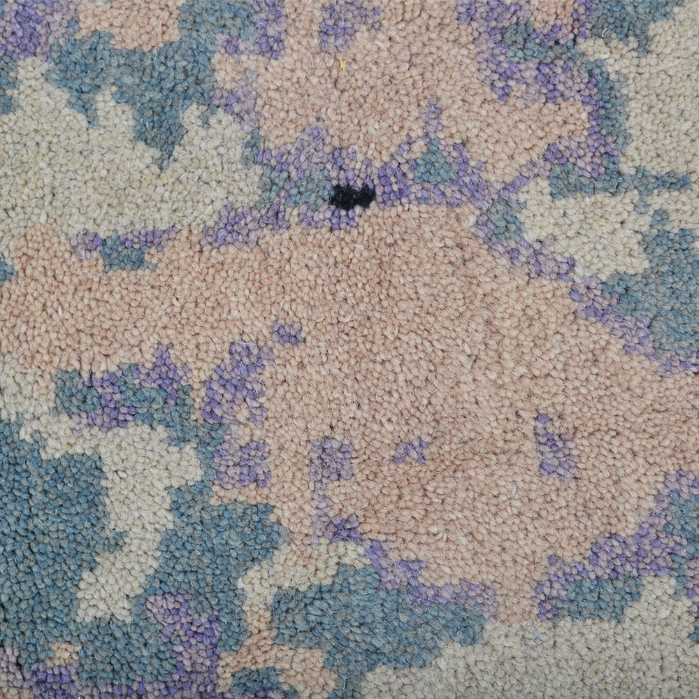 Hand Knotted Wool Area Rug Abstract Multicolor N00804