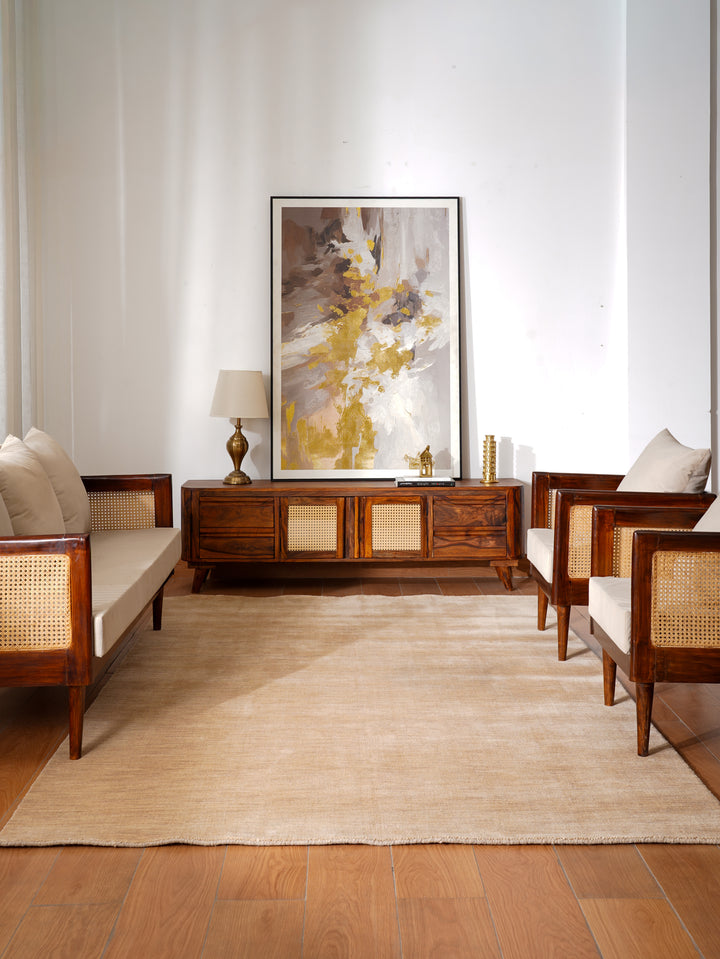 Hand Knotted Wool Solid Area Rug