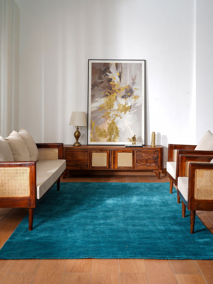 Hand Knotted Wool Solid Area Rug