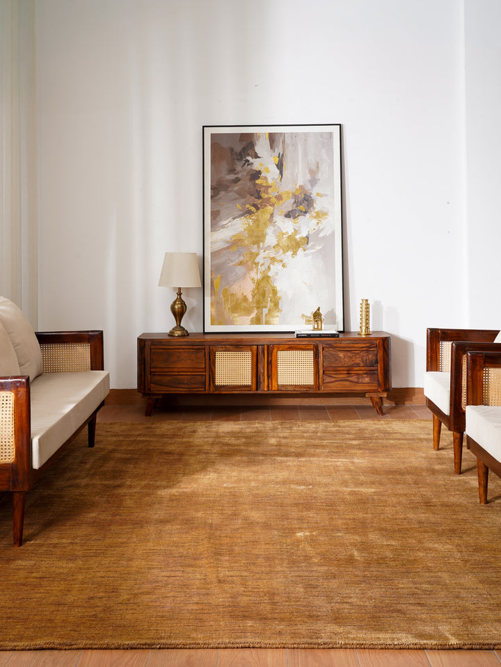 Hand Knotted Wool Solid Area Rug