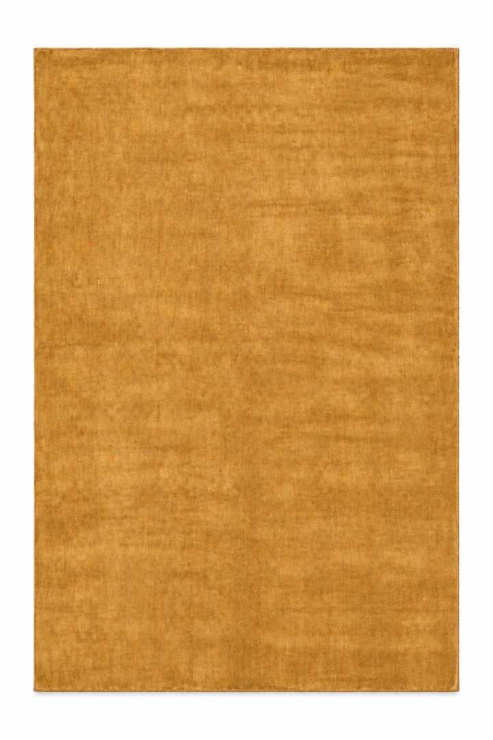 Signature Hand Knotted Wool Solid Camel Area Rug