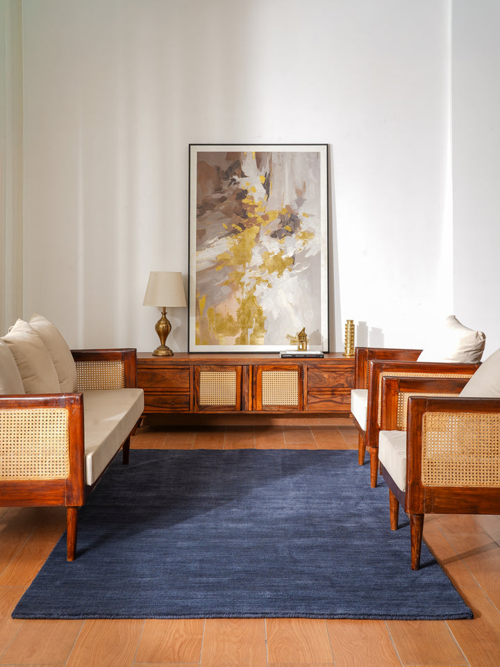 Hand Knotted Wool Solid Area Rug