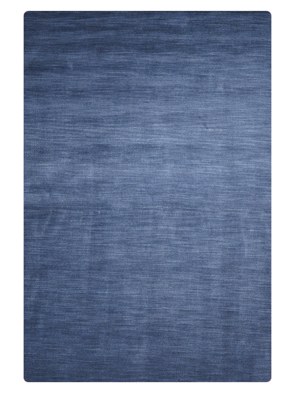 Signature Hand Knotted Wool Solid Charcoal Area Rug