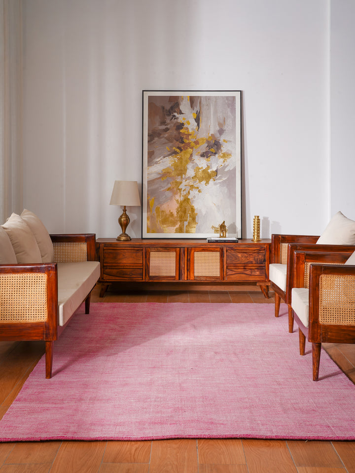 Hand Knotted Wool Solid Area Rug