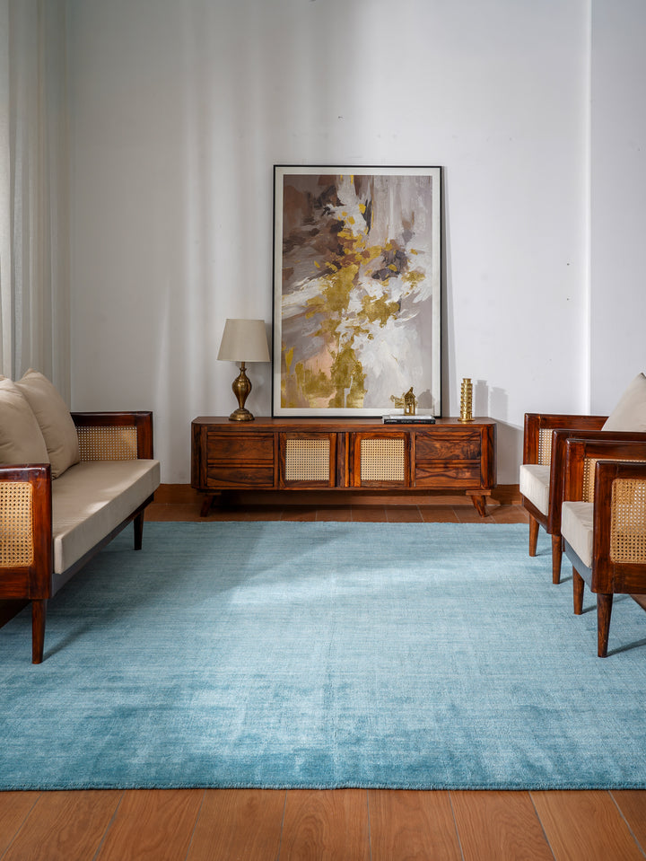 Hand Knotted Wool Solid Area Rug