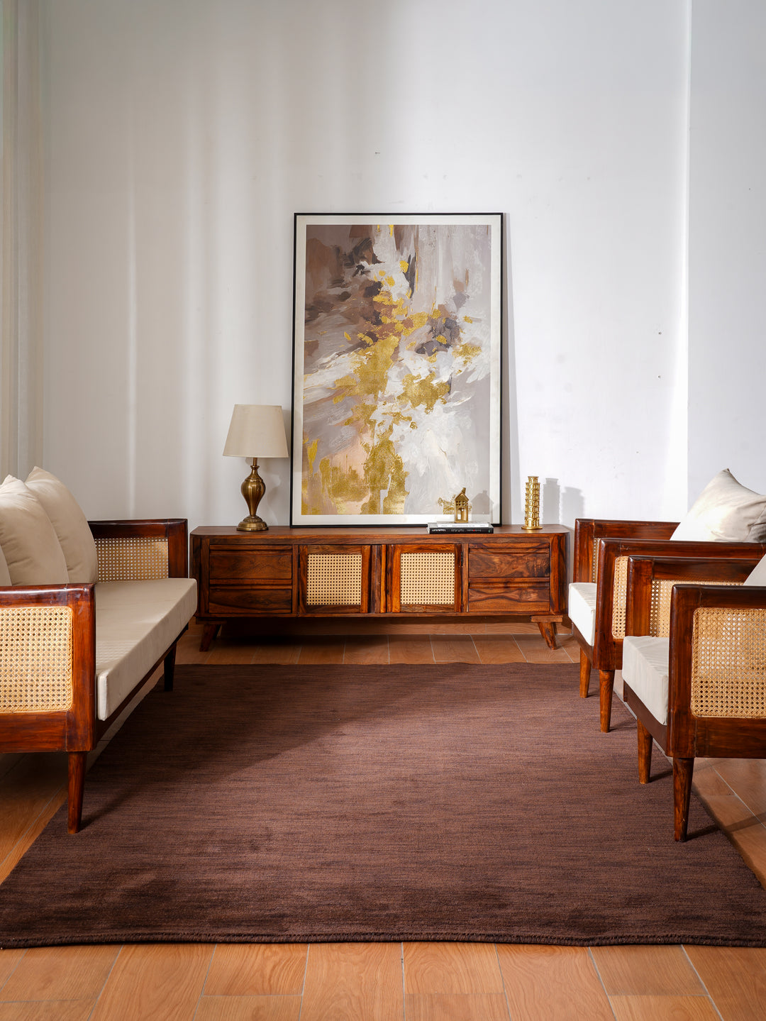 Hand Knotted Wool Solid Area Rug