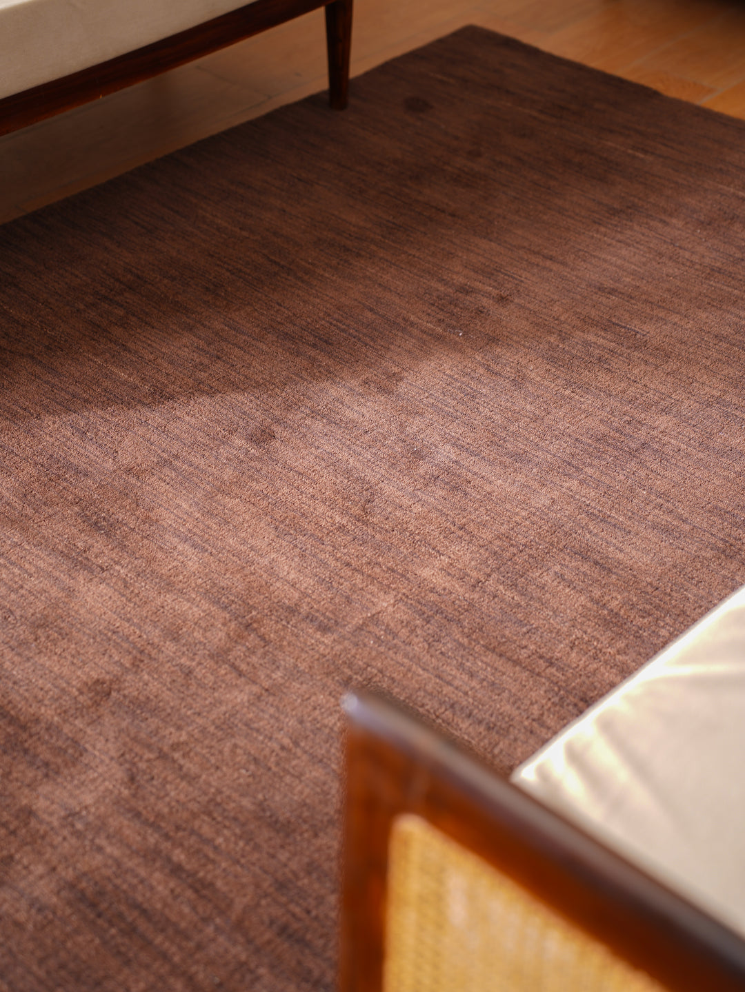 Hand Knotted Wool Solid Area Rug