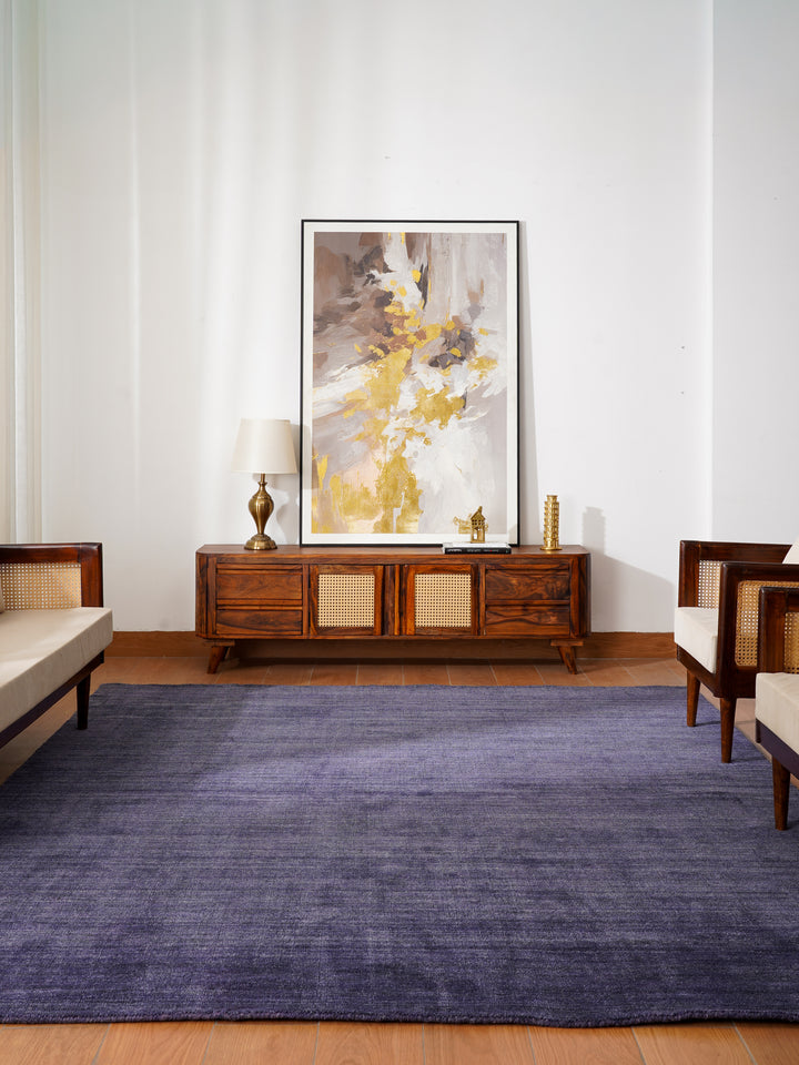 Hand Knotted Wool Solid Area Rug