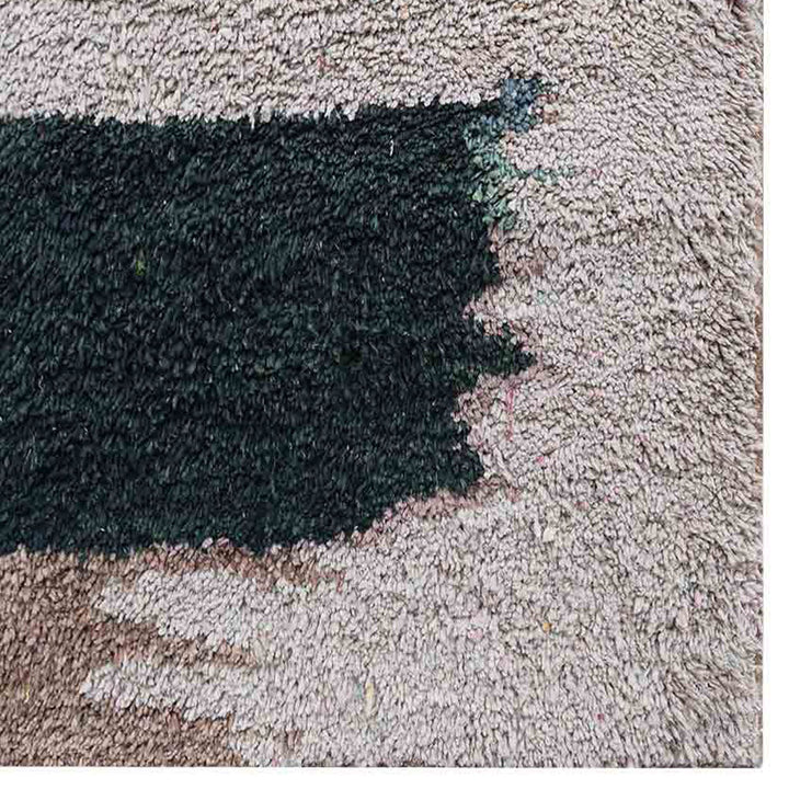 Hand Knotted Silk Area Rug Abstract Multicolor NS1215