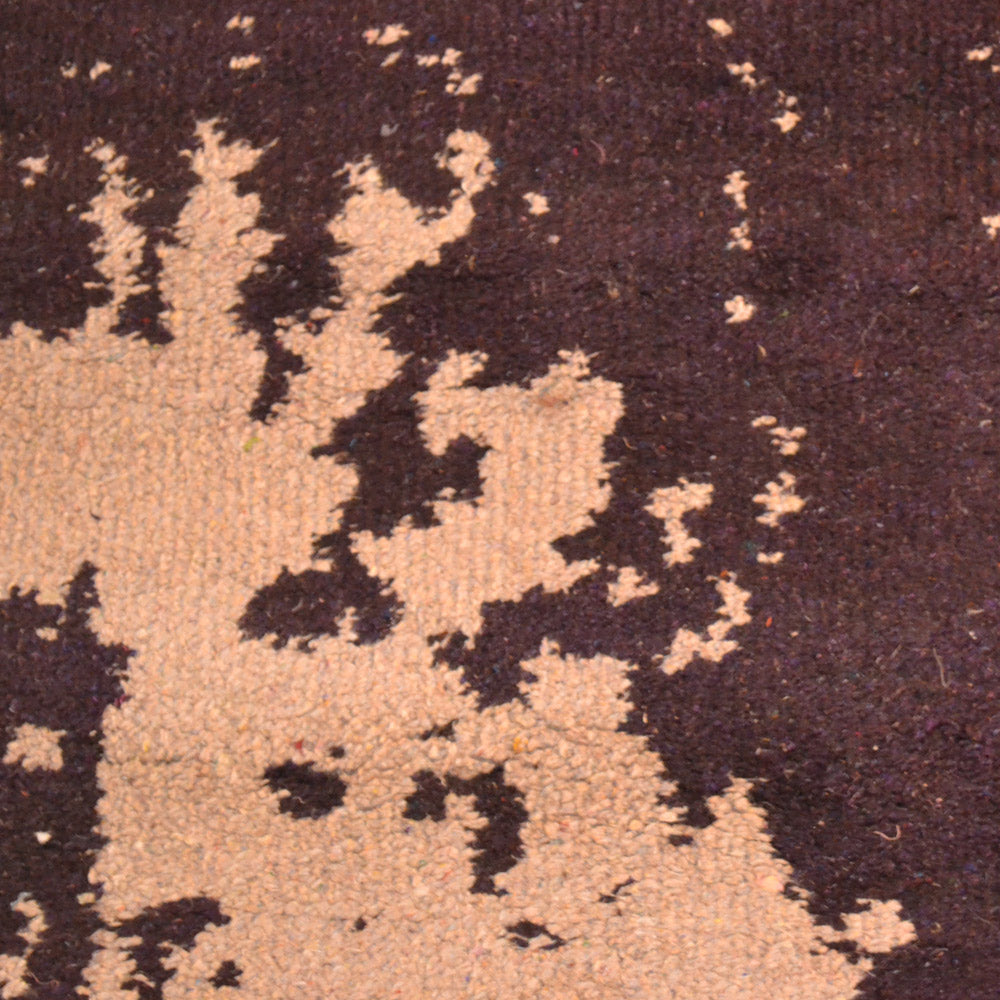 Hand Knotted Silk Area Rug Abstract Blue Beige NS1230