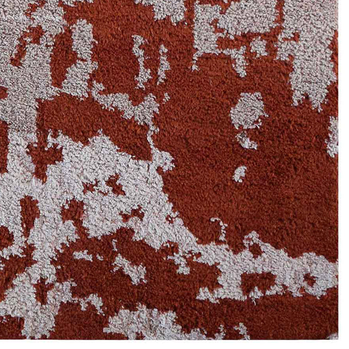 Hand Knotted Silk Area Rug Abstract Blue Beige NS1230