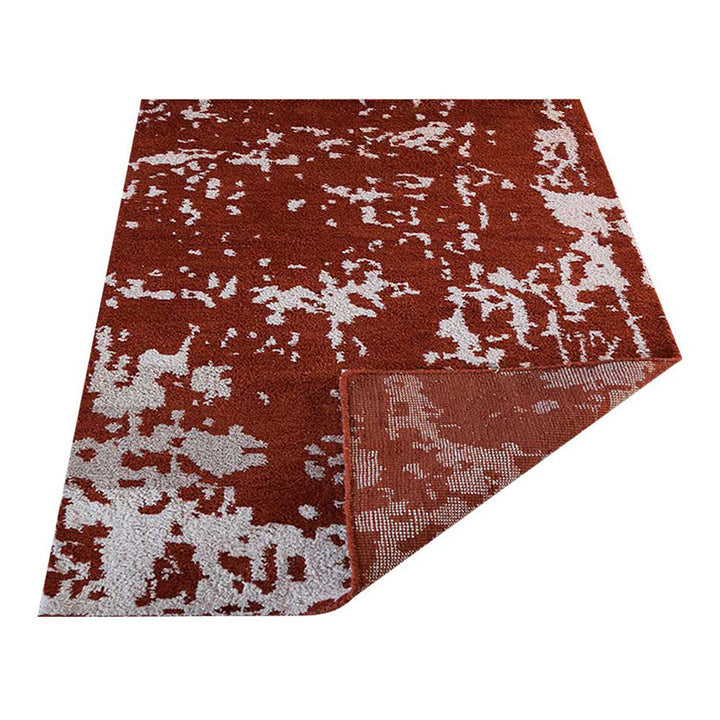 Hand Knotted Silk Area Rug Abstract Blue Beige NS1230