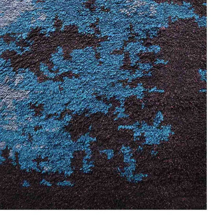 Hand Knotted Silk Area Rug Abstract Multicolor NS3305