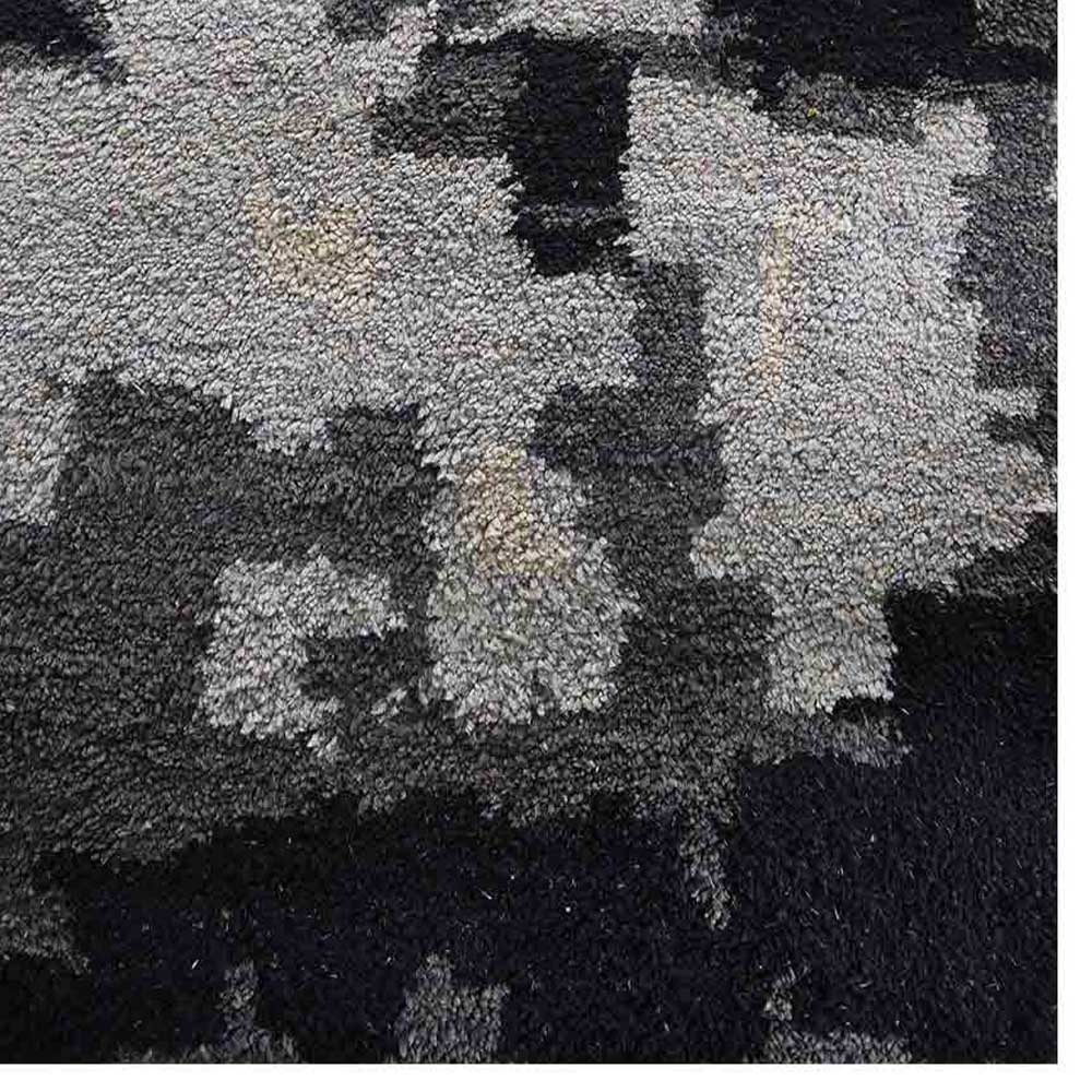 Hand Knotted Silk Area Rug Abstract Multicolor NS3306