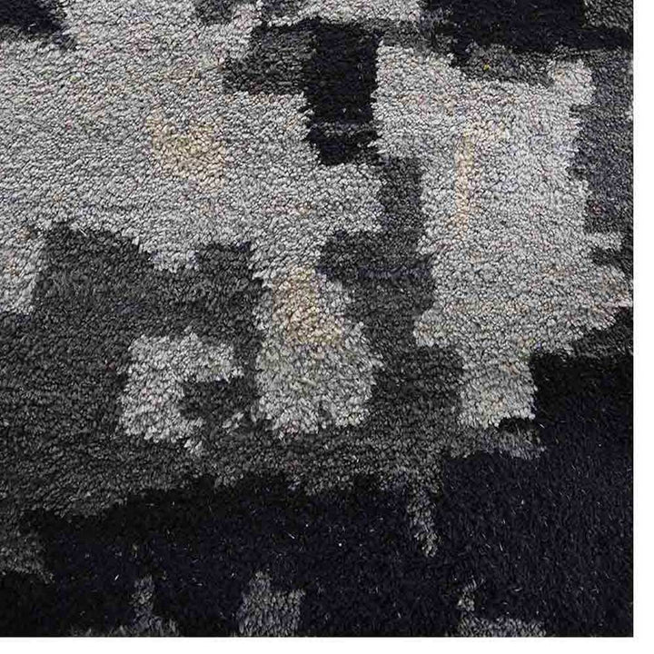 Hand Knotted Silk Area Rug Abstract Multicolor NS3306