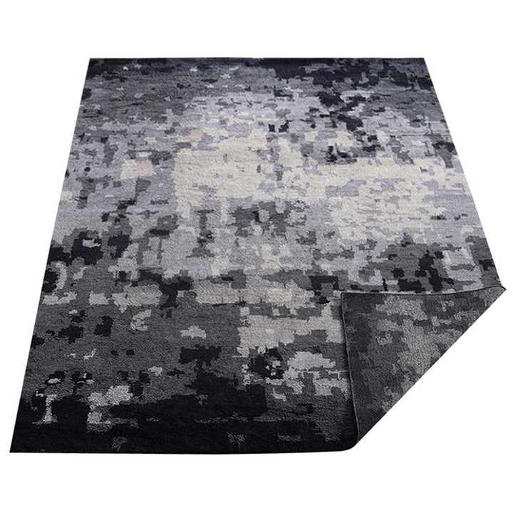 Hand Knotted Silk Area Rug Abstract Multicolor NS3306