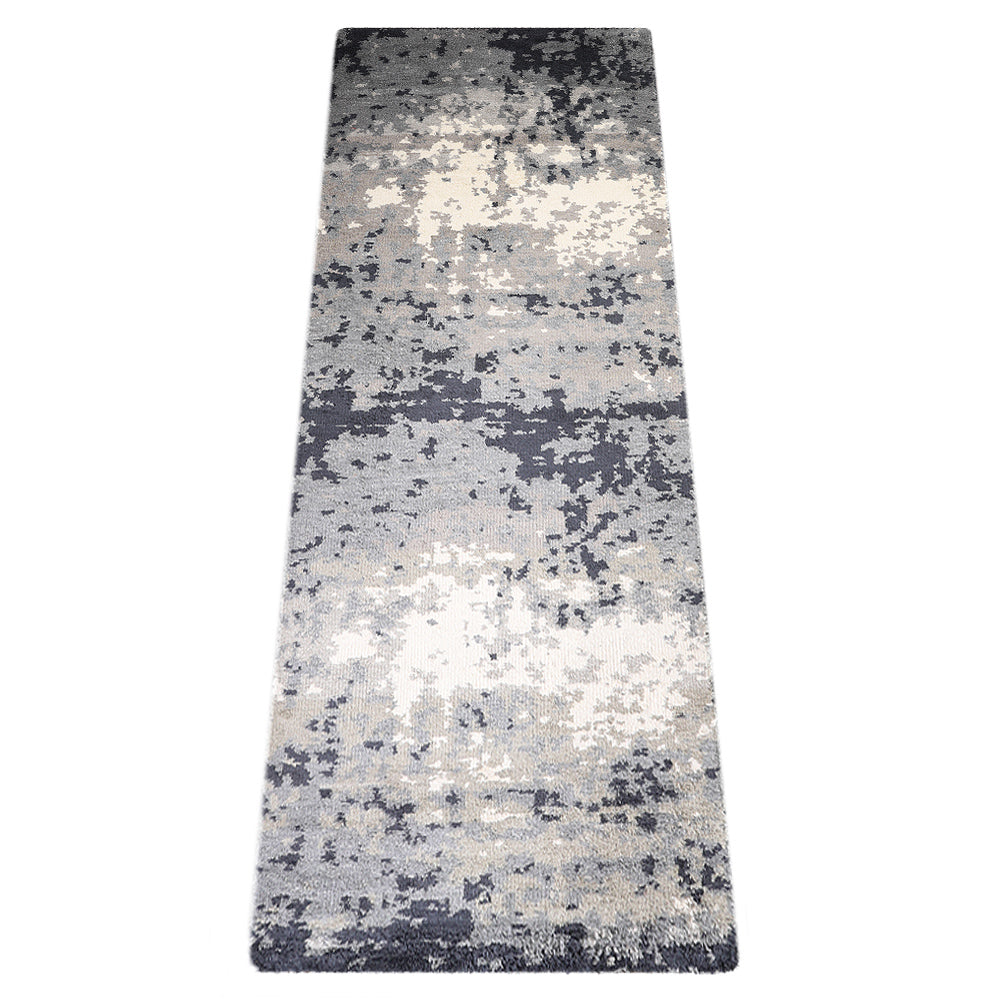 Hand Knotted Silk Area Rug Abstract Multicolor NS3306
