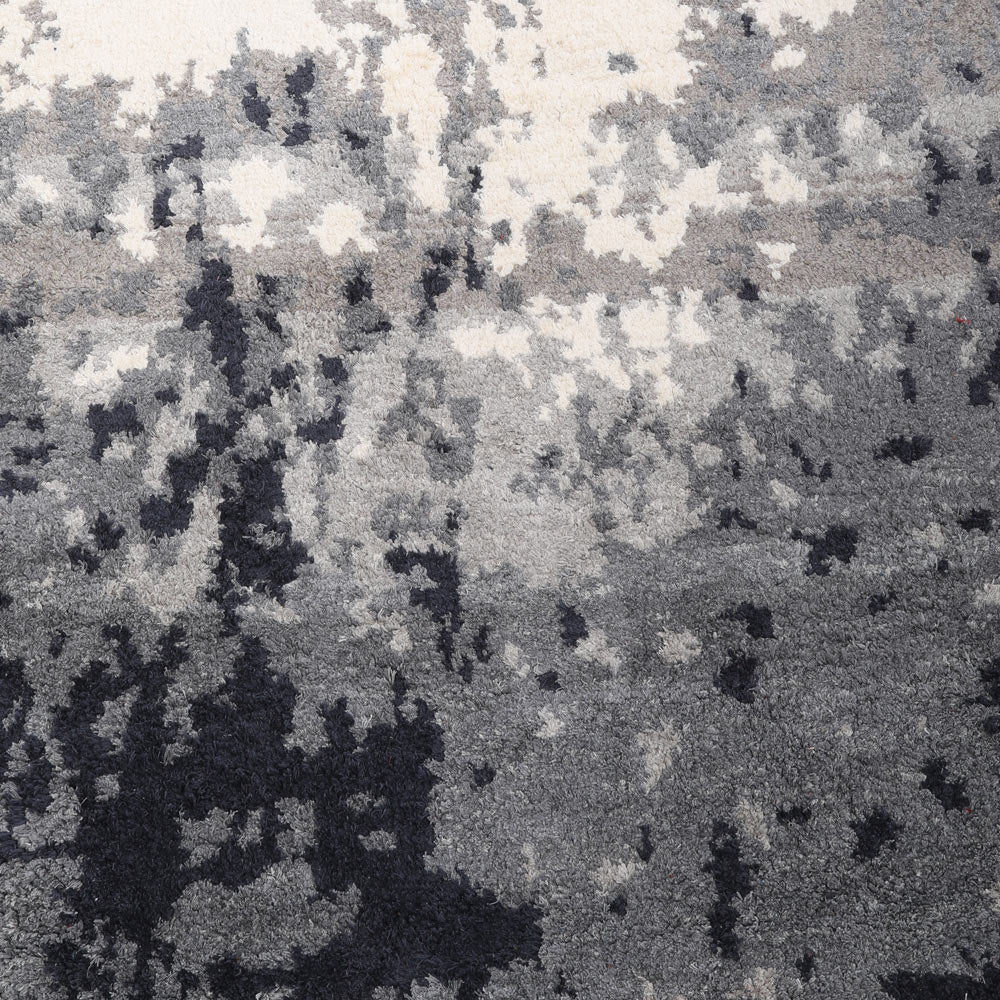 Hand Knotted Silk Area Rug Abstract Multicolor NS3306