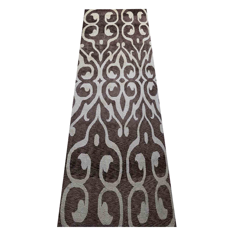 Hand Knotted Silk Area Rug Contemporary Blue Beige NS3307
