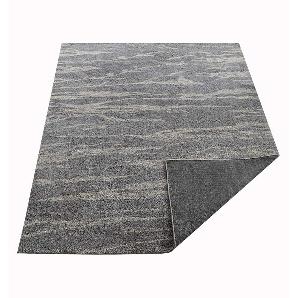 Hand Knotted Silk Area Rug Contemporary Gold Beige NS3308