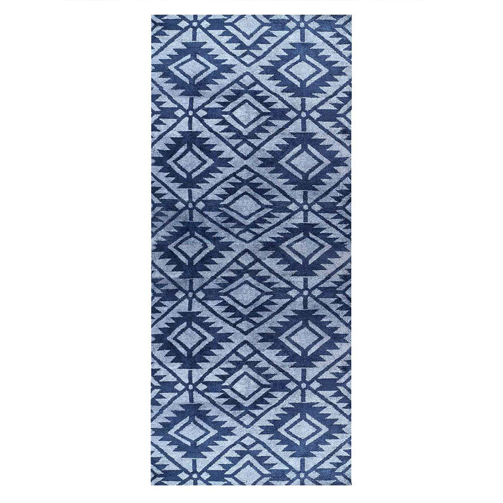 Hand Knotted Silk Area Rug Contemporary Blue NS3312
