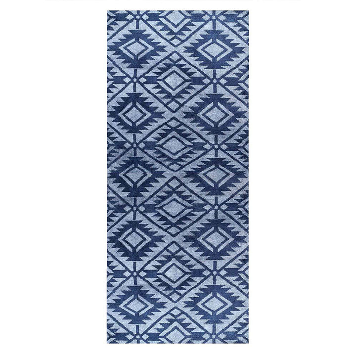 Hand Knotted Silk Area Rug Contemporary Blue NS3312