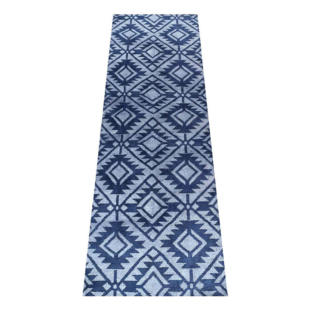 Hand Knotted Silk Area Rug Contemporary Blue NS3312
