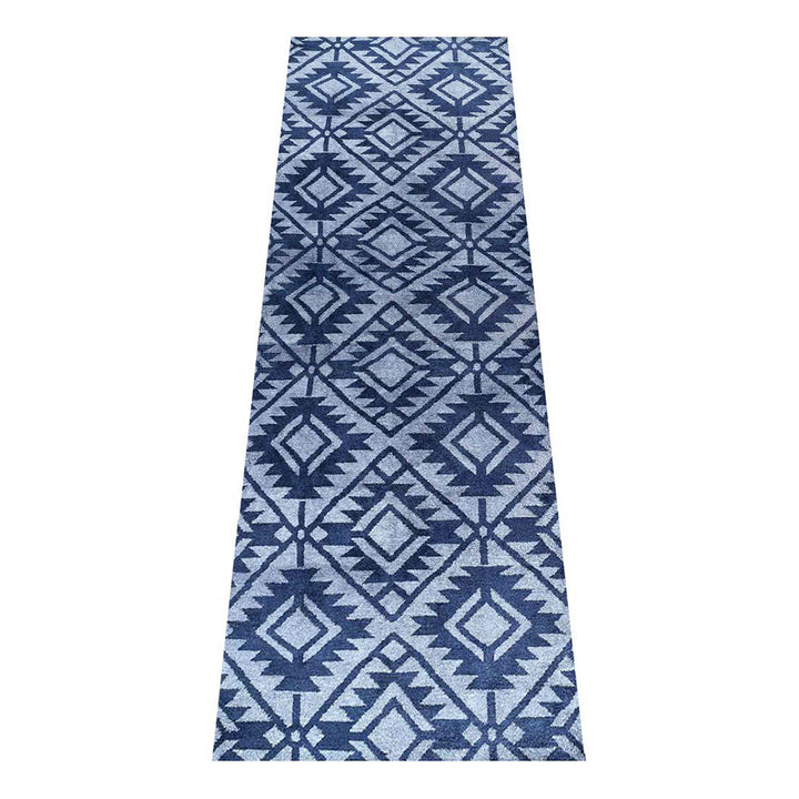 Hand Knotted Silk Area Rug Contemporary Blue NS3312