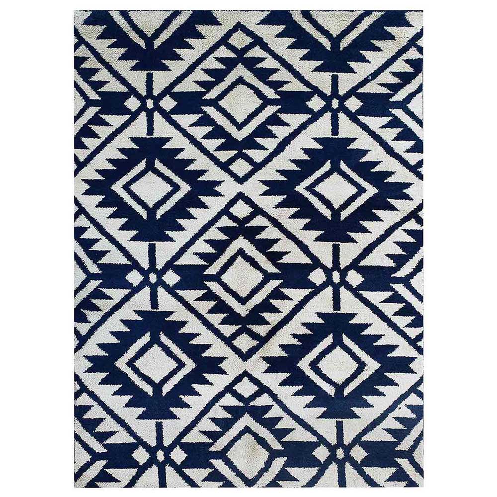 Hand Knotted Silk Area Rug Contemporary Blue NS3312